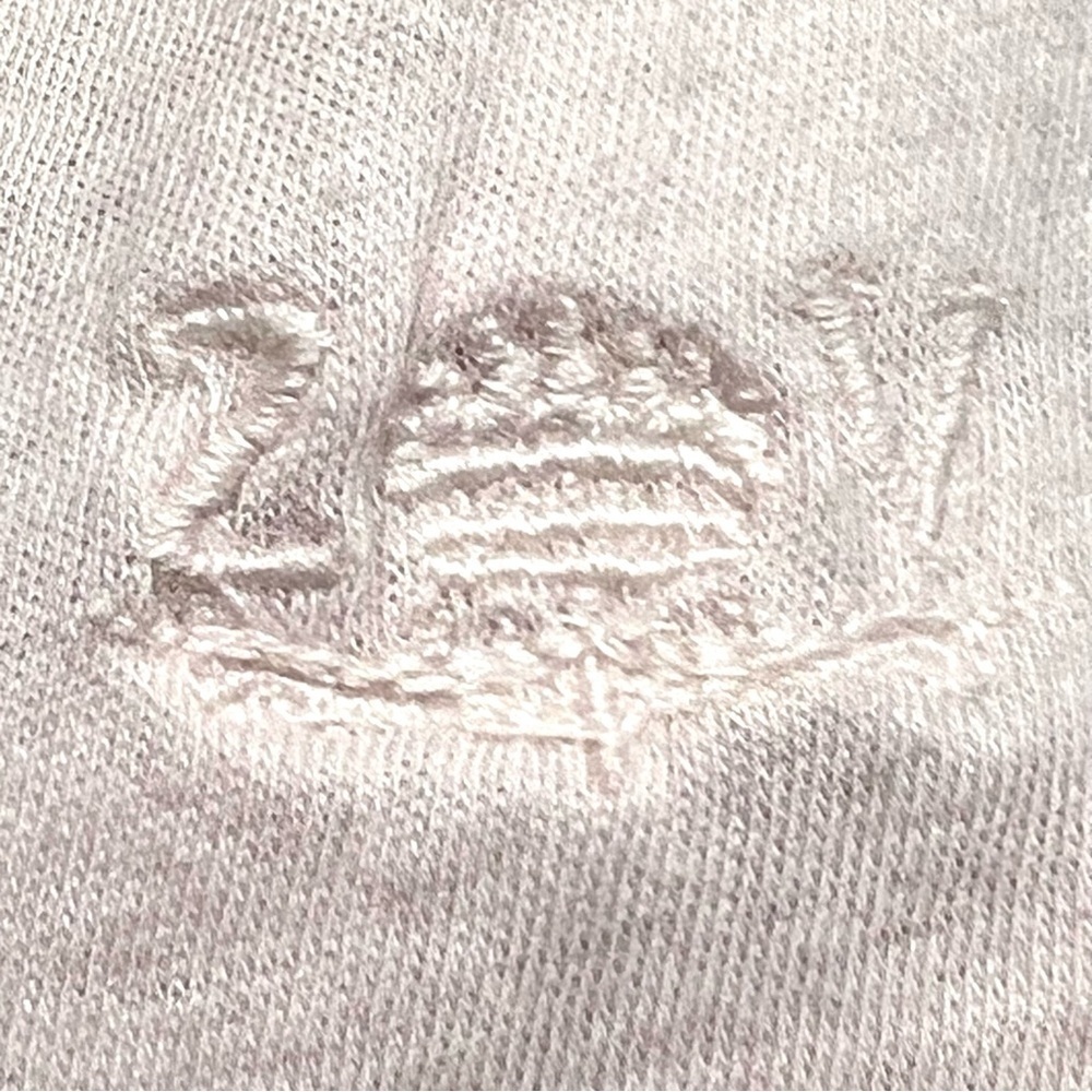 Zadig & Voltaire Pale Pink Skull Graphic Split Neck Short Sleeve T Shirt Women M - Picture 8 of 11